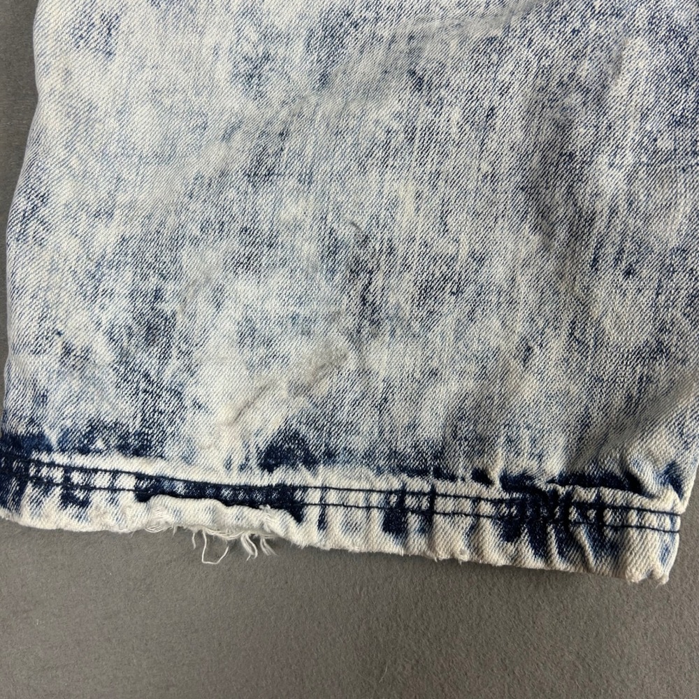 Vintage Y2k Southpole Denim Shorts Acid Wash Distressed Mens 34 Blue - Picture 13 of 14